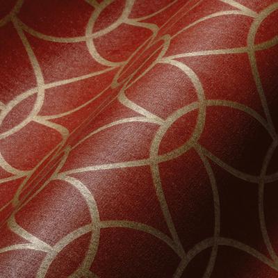 Vliestapete ARCHITECTS PAPER "VILLA", rot (rot, gold), B:1m L:10m, Vlies, Tapeten, Design Tapete Geometrisch