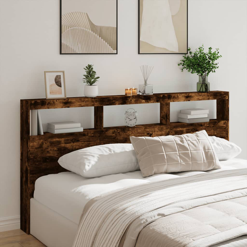 Metro Cedria Headboard Smoked Oak Emperor - 200 x 200 cm