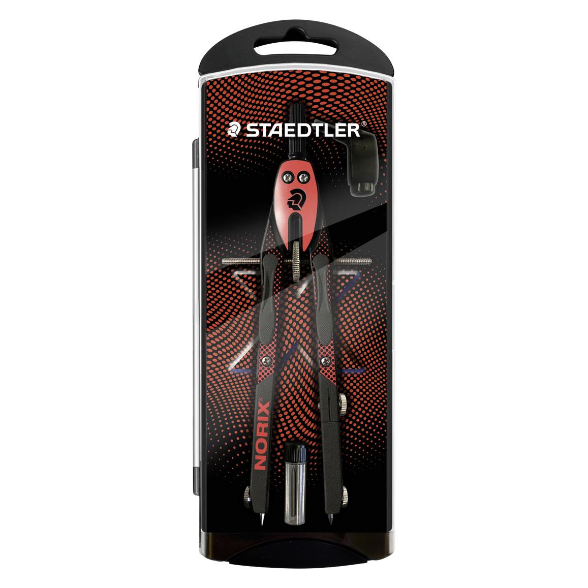 Staedtler Schnellverstellzirkel Norix rotschwarz (555 01-24) Mindestbestellmenge: 5 Stück
