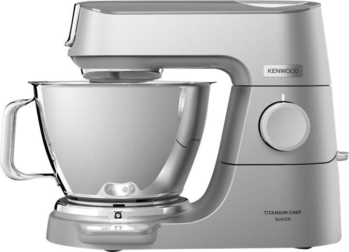 Kenwood Titanium Chef Baker Küchenmaschine Silber KVC85.124SI - mit integrierter Waage, 2 Schüsseln (5 L + 3,5 L), 1200W Motor