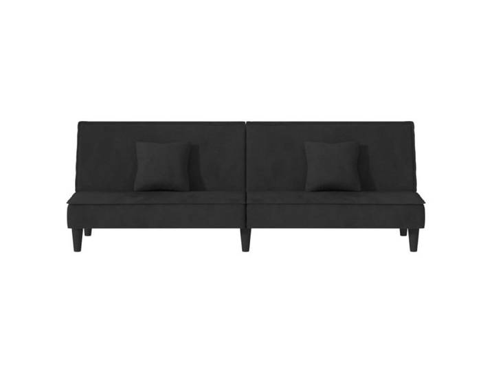 Noir SOFA Convertible - Moderne - Canapé-lit - noir Velours C607