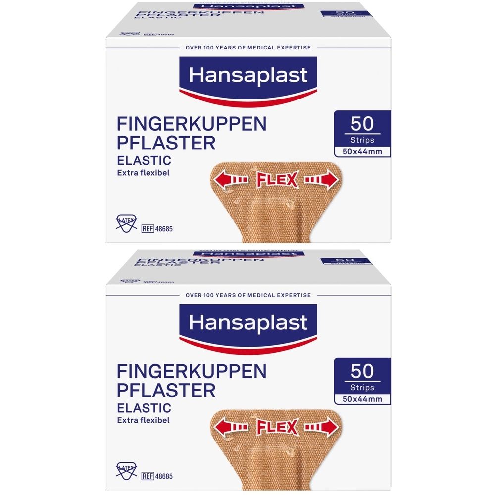 Hansaplast Elastic Fingerkuppenpflaster 2x 2x50 St Pflaster