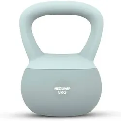 NEOLYMP Soft Kettlebell bodenschonend & leise mit Eisensandfüllung, Größe 8 KG in Blau Blau