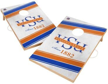 Skip's Garage Virginia State Trojans Regulation 2x4 Cornhole Set