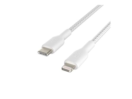 Belkin USB-C naar Lightning kabel, wit, 1,8 m