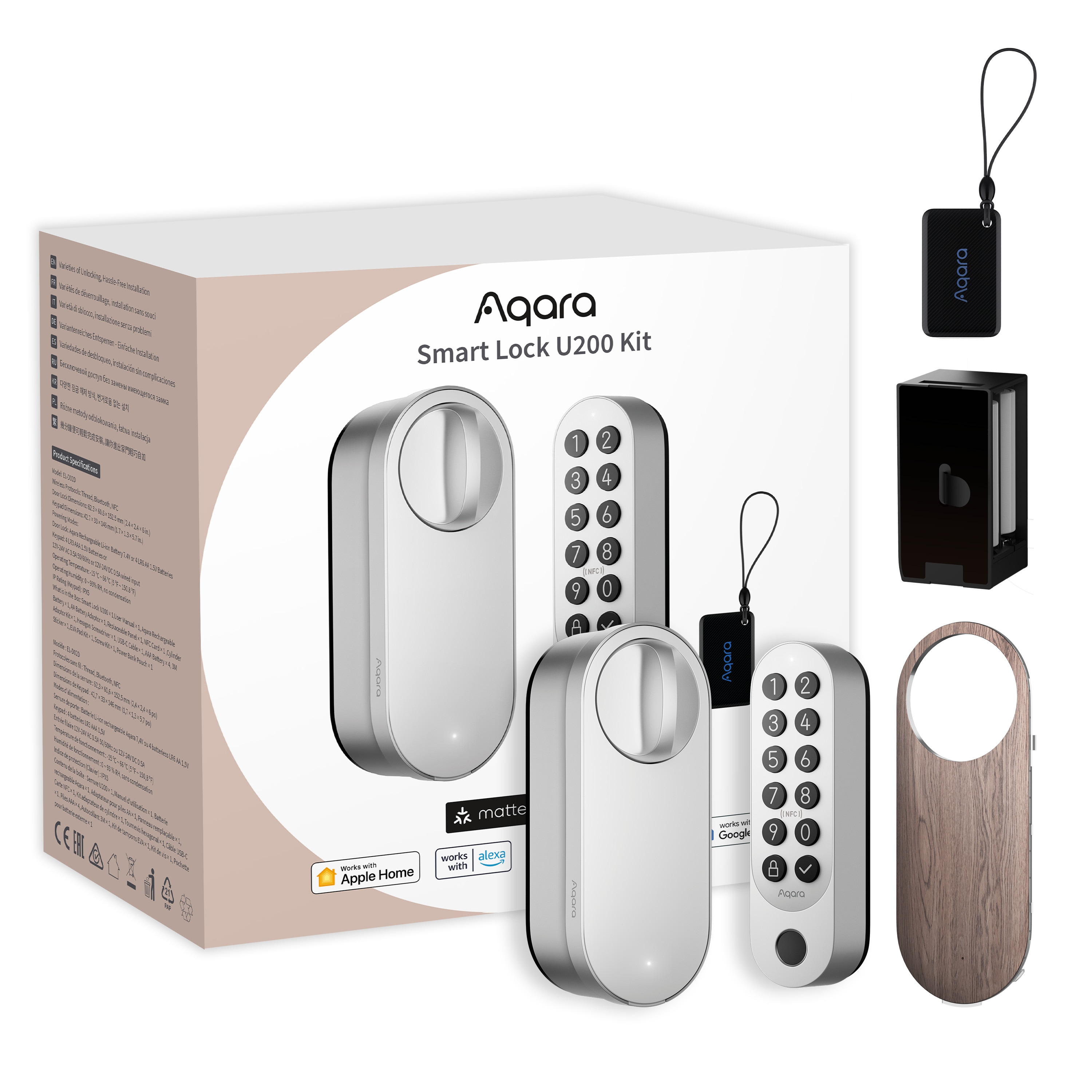 Aqara Smart Lock U200 (Silver) EL-D02DS