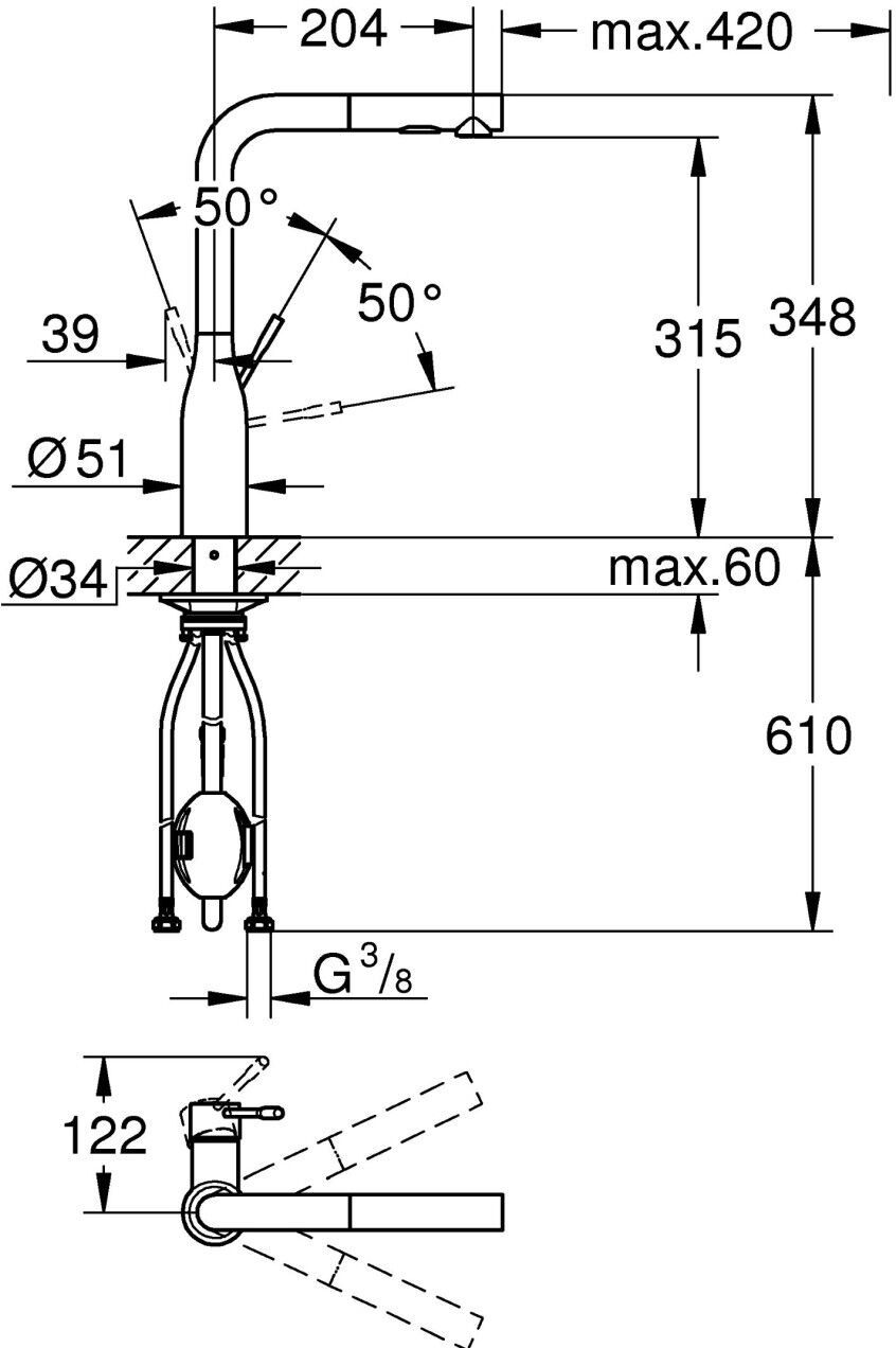 Grohe Spültischarmatur Essence 30504 30504KF0