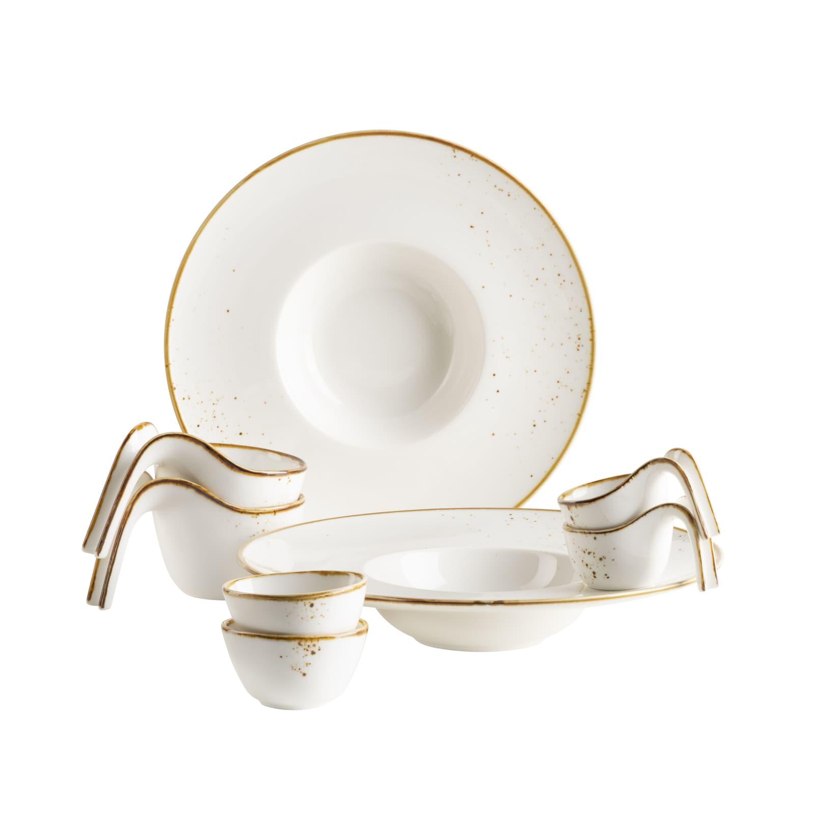 Mäser Gourmet Set, Porzellan Pintar Beige / Braun