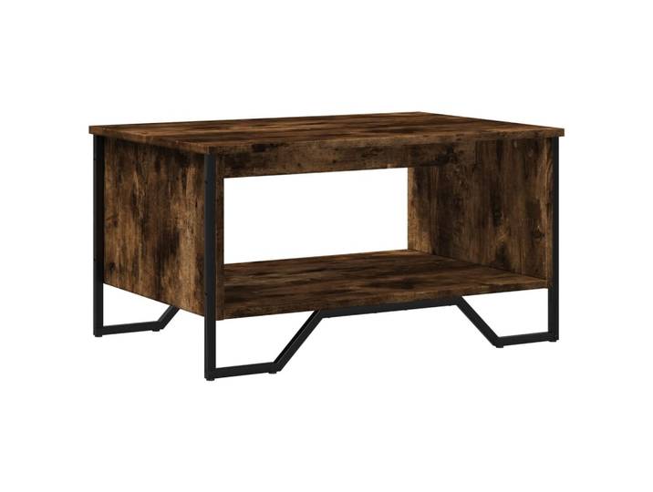 vidaXL Table basse chêne fumé 75x51x40 cm Bois composite