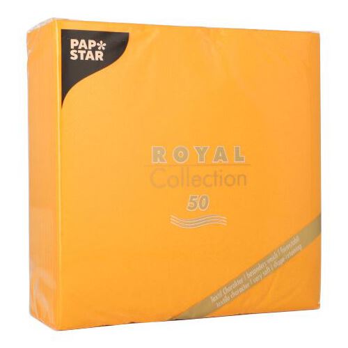 PAPSTAR Servietten orange 3-lagig 20,0 x 20,0 cm 50 St.