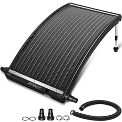 Casaria monzana Poolheizung Solar Anthrazit 110x69x14cm Sonnenkollektor Solarheizung