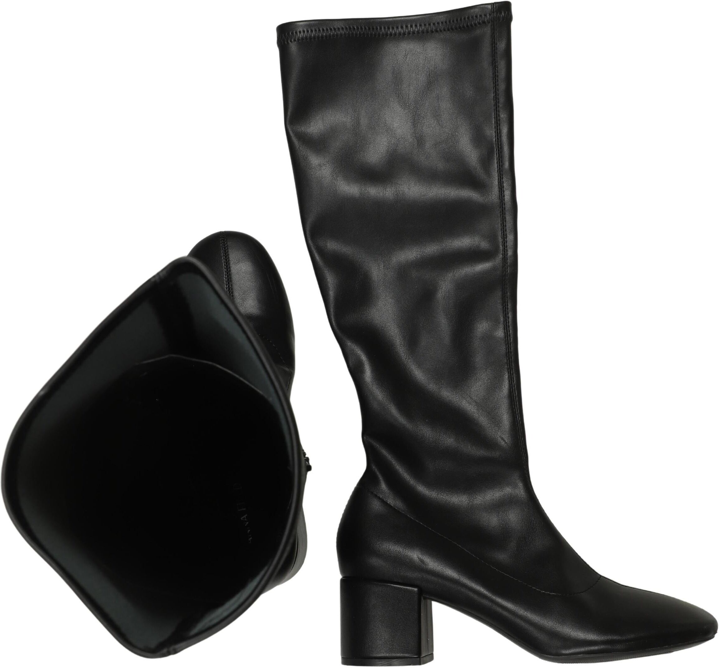 Anna Field Damen Stiefel, Schwarz, Gr. EU 40, Kunstleder - Second Hand