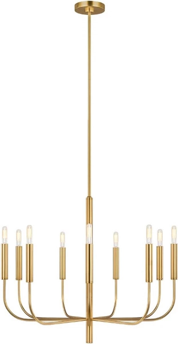 Feiss Brianna LED Kroonluchter - Messing - Modern Accent Design