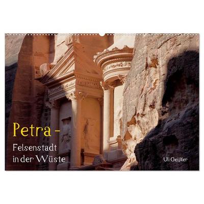 Petra - Felsenstadt in der Wüste (Wandkalender 2026 DIN A2 quer), CALVENDO Monatskalender
