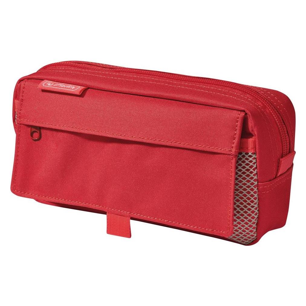 Herlitz Schlamper-Rolle mit Netztasche, aus Polyester Klettverschluss an Netztasche, Reissverschlusstasche (10312734) Mindestbestellmenge: 3 Stück