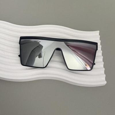 Urban Retro Oversized Sunglasses With Protection silver