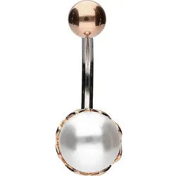 Titan Bananabell mit 925er Silber-Design SYNTHETISCHE PERLE