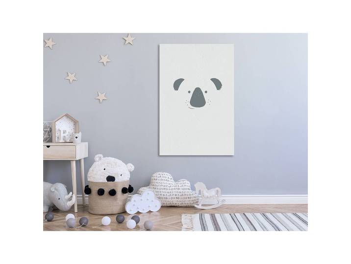 Tableau déco Smiling Koala Lin Gris 40 x 60cm
