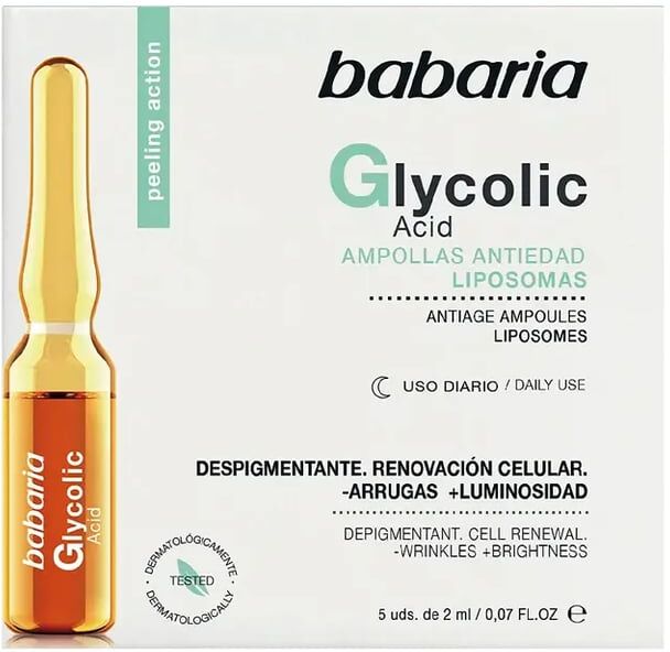 Babaria Glycolic Acid Renovação Celular Ampolas 5 Unds 2 ml