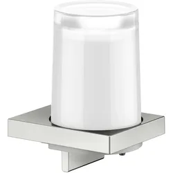 KEUCO EDITION 11 Seifenspender, Echtkristall-Stulpglas, 180 ml, 11152069000, Farbe: Edelstahl-finish