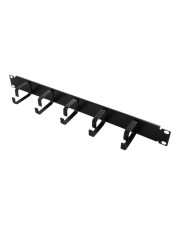LogiLink Kabelmanagementleiste Schwarz RAL 9005 1U 48,3 cm 19" (OR101B)