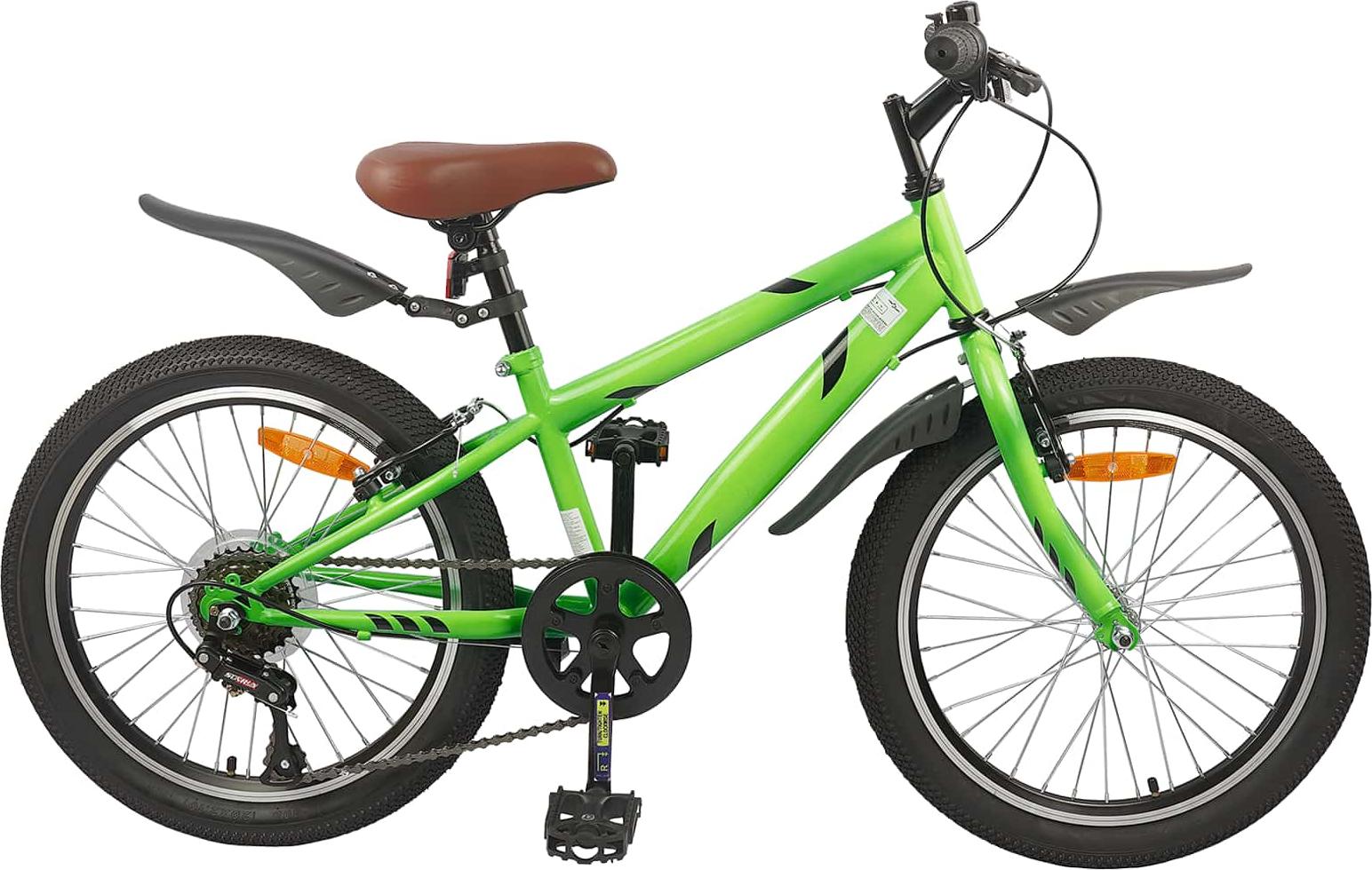 Kinderfahrrad 24 Zoll 6-Geschwindigkeit für 8-12 Jahre alt Grün