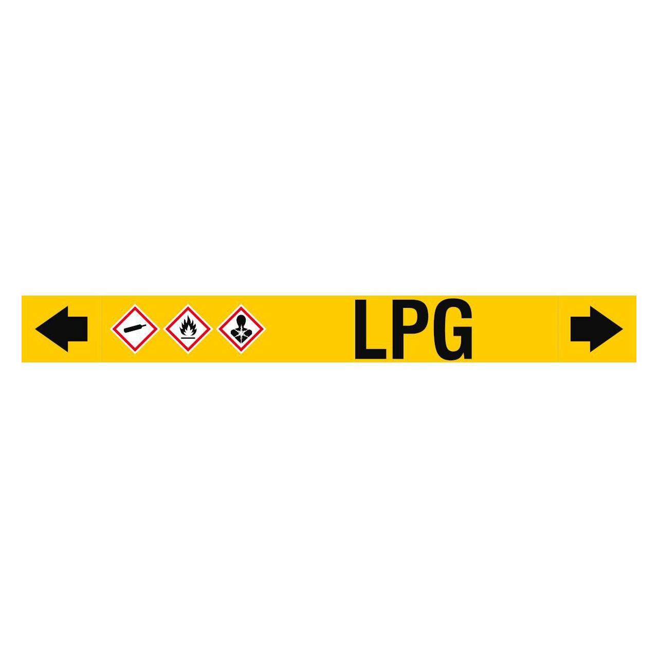 Brady ASME - Rohrmarkierer - LPG (ASMEPM-100X920MM-LPG)