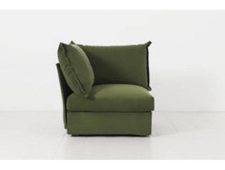 Eckmodul für modulares Sofa Model 06, Laubgrün