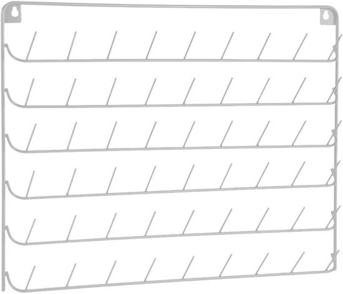 Wit Naaigaren Opbergrek met 54 Spoelen Capaciteit voor het Organiseren van je Knutselspullen - Breedte: 414 cm, Hoogte: 311 cm