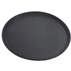 Contacto Tablett rund 35 cm Kunststoff schwarz schwarz, 35x2.2 cm
