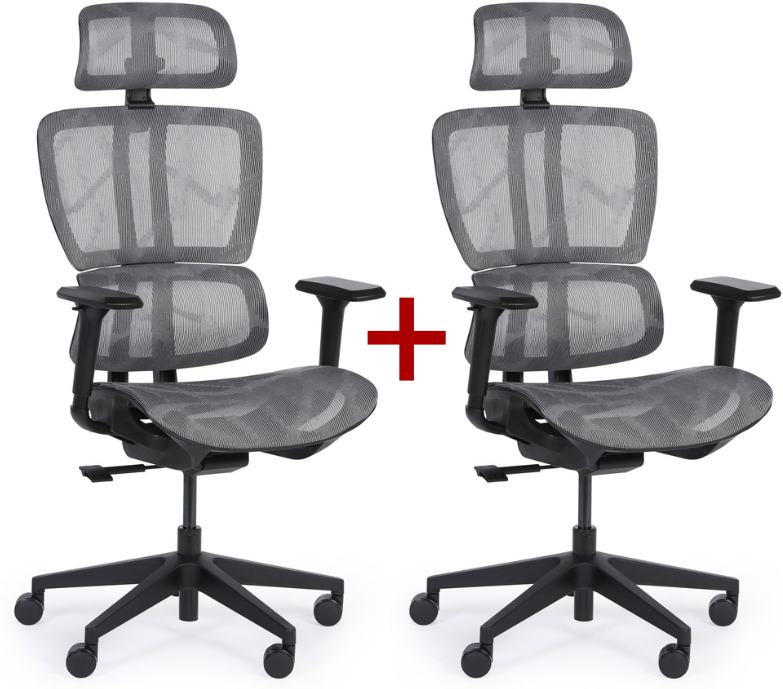 B2B Partner Bürostuhl NICO 1+1 GRATIS, grau