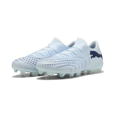 Fußballschuh PUMA "FUTURE 9 MATCH FUSION FG/AG Fußballschuhe Erwachsene", Herren, Gr. 42.5, Synthetik Textil, blau (icy blau jewel), Obermaterial: Synthetik, Textil. Futter: Synthetik, Textil. Innensohle: Textil. Laufsohle: Synthetik, Schuhe...