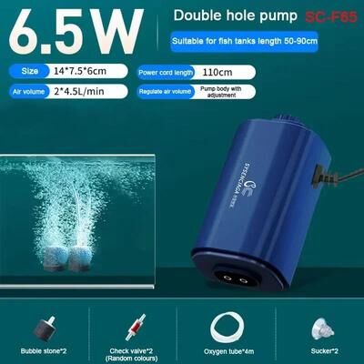 Inspire Essentials Adjustable Ultra Quiet Aquarium Air Pump Oxygen System For Fish Tanks e