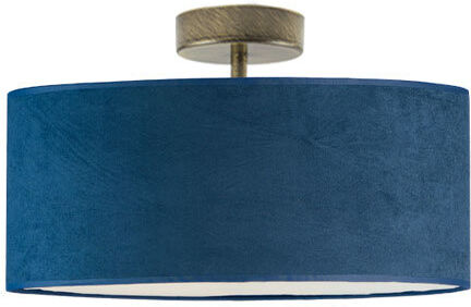Fairmont Park Vannatter Fabric Semi Flush Mount Navy/Gold