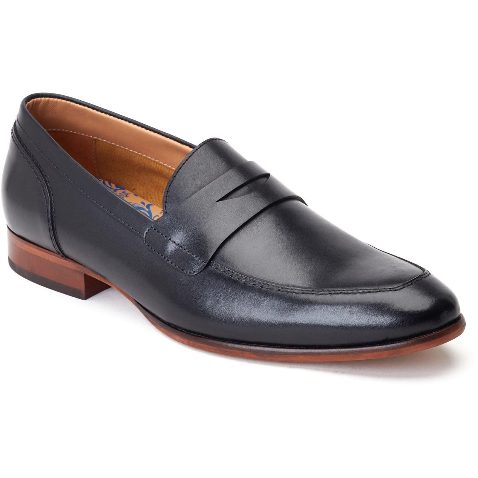Base London Bruno Leren Heren Zwart