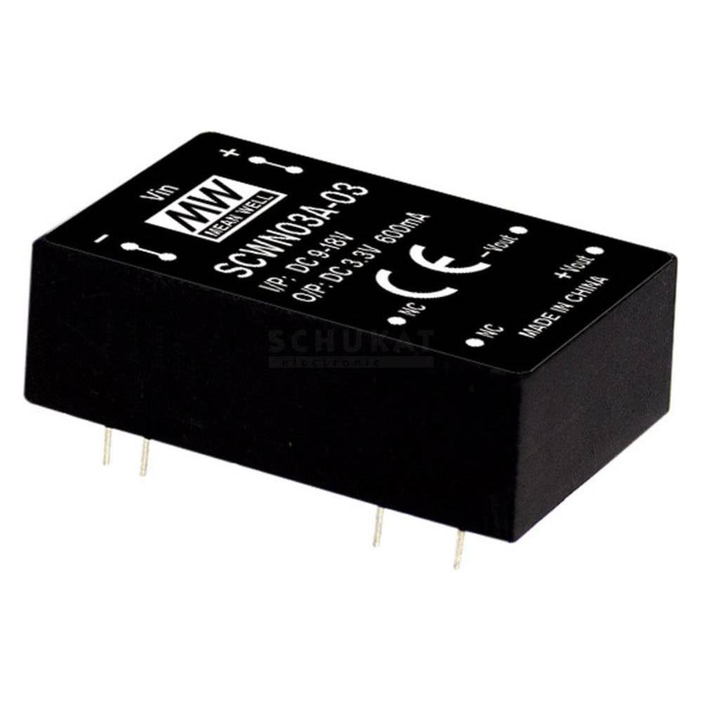 MeanWell MEAN WELL SCWN03E-03, 3 W, 0,6 A, RoHS, 700 Stück(e) (SCWN03E-03)