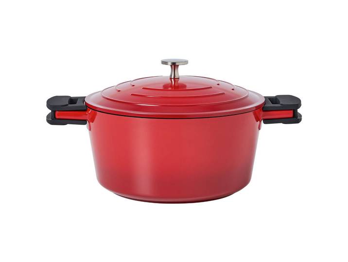 Kelomat Schmortopf Keramika Red, Rot, Metall, 4.7 l, backofengeeignet,backofengeeignet, Kochgeschirr, Töpfe, Schmortöpfe