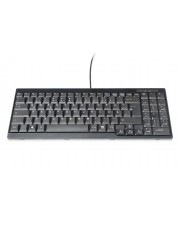 DIGITUS Tastatur passend für TFT-Konsolen deutsches Layout Schwarz (DS-72000GE)