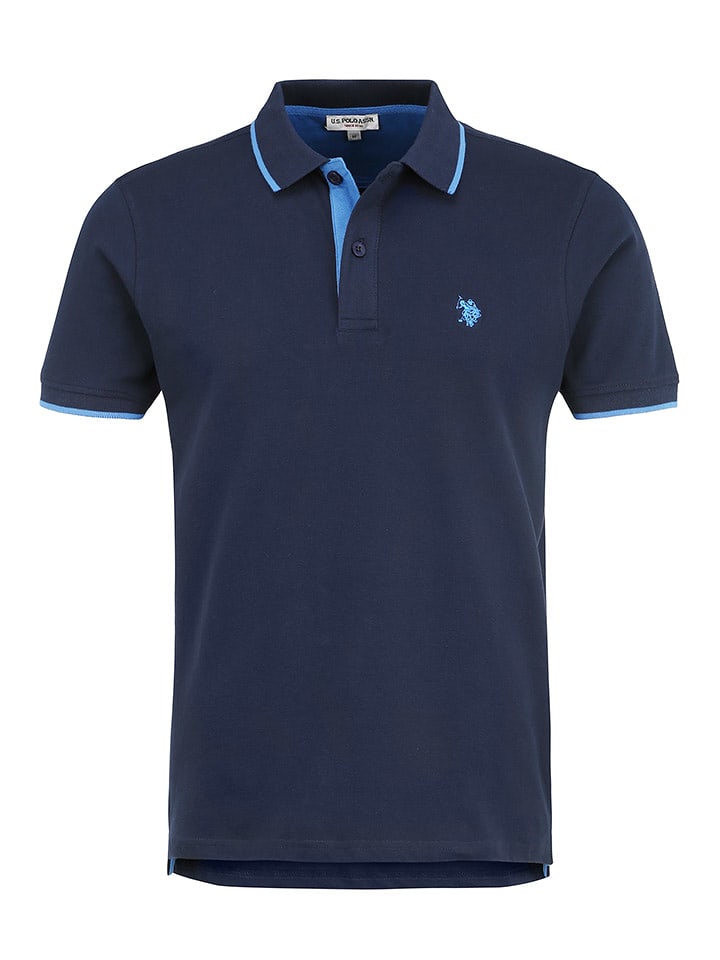 U.S. Polo Assn. Poloshirt in Dunkelblau - S