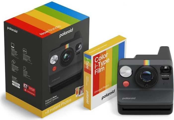 Polaroid Now Gen 3 Black Set mit Farbfilm (8 Fotos)
