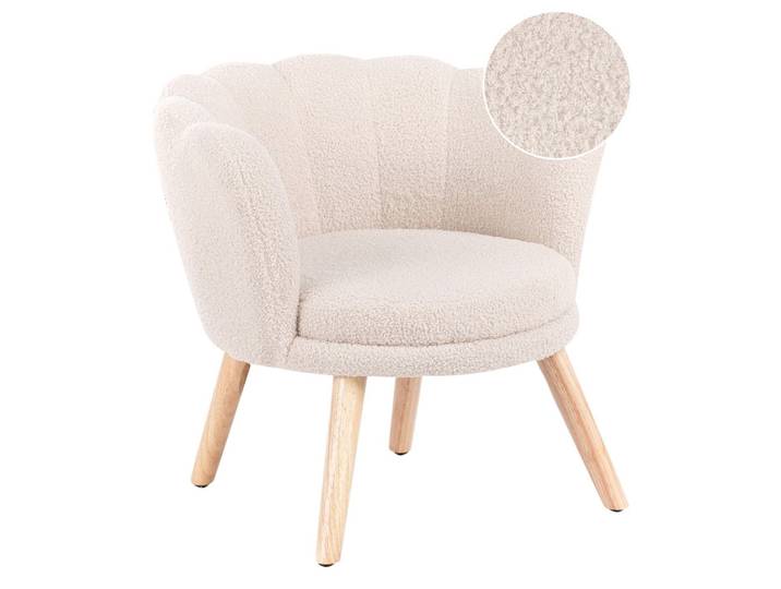 KINDERSESSEL Bouclé Hellbeige Halby