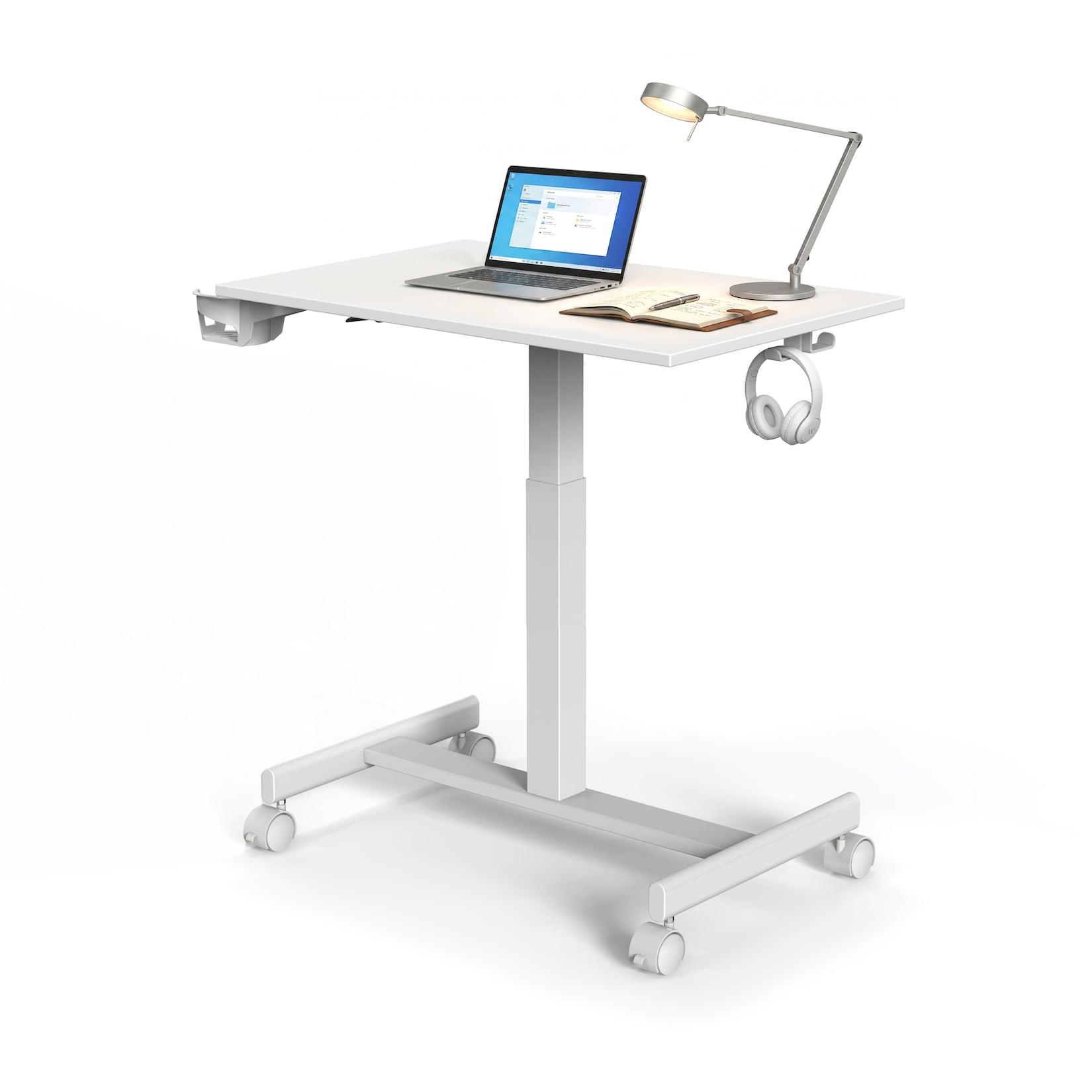 hjh OFFICE Stehschreibtisch Stand K MDF Platte, Gestell aus Stahl
