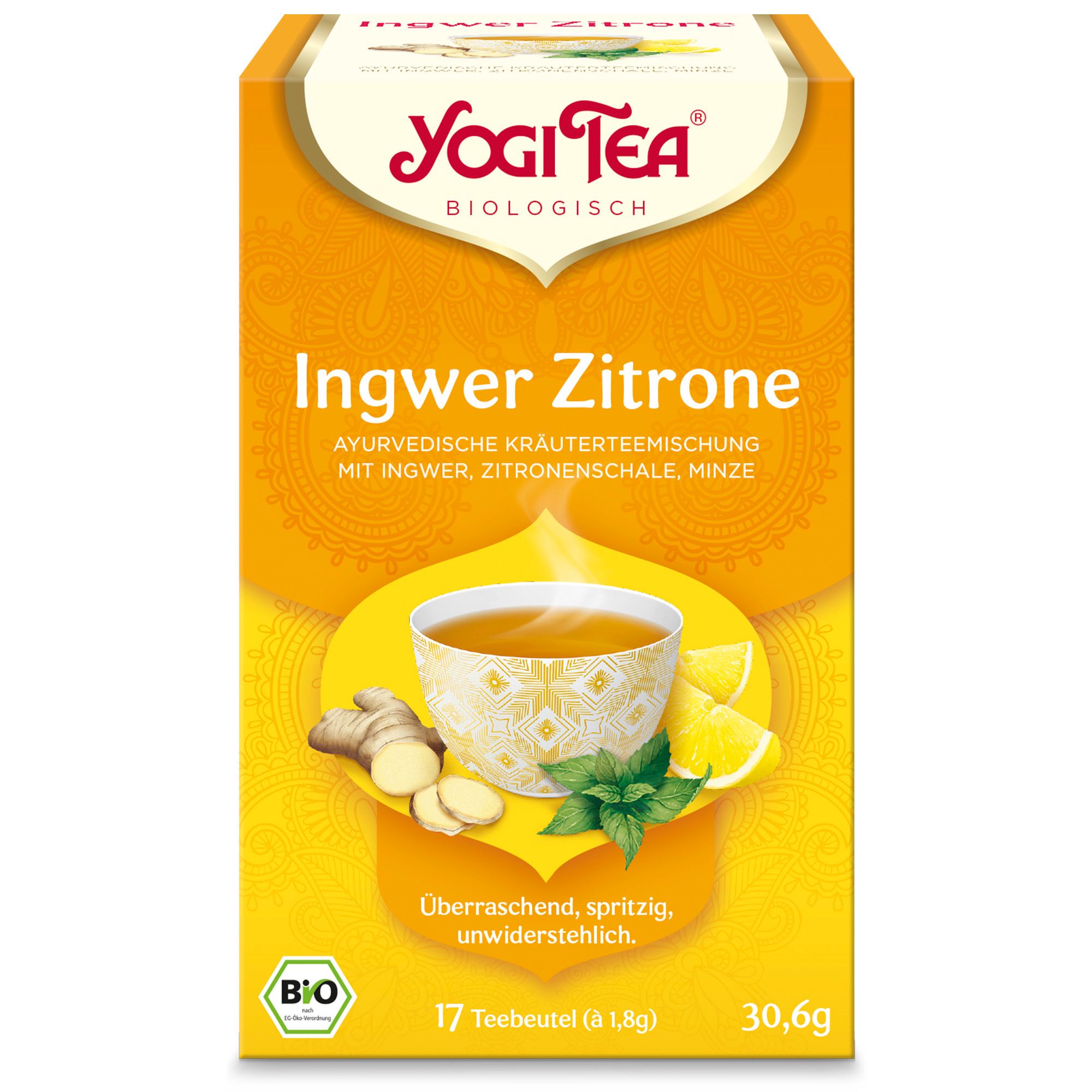 Yogi TEA Ingwer Zitrone Bio Filterbeutel 17x1,8 g