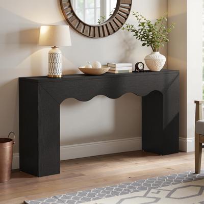 Bluebell 63” Farmhouse Console Table Narrow Hallway Stand for Entryway Living Room Brown