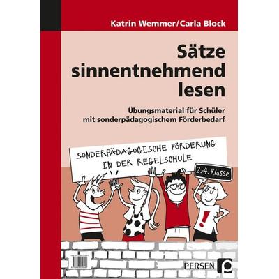 Sätze sinnentnehmend lesen, Zubehör von Katrin Wemmer,Carla Block, Persen Verlag in der AAP Lehrerwelt GmbH, 978-3-403-21044-3