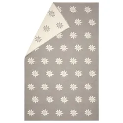 David Fussenegger Wohndecke Plaid Carla 'Edelweiß' 135 x 200 cm Rauch - Beige