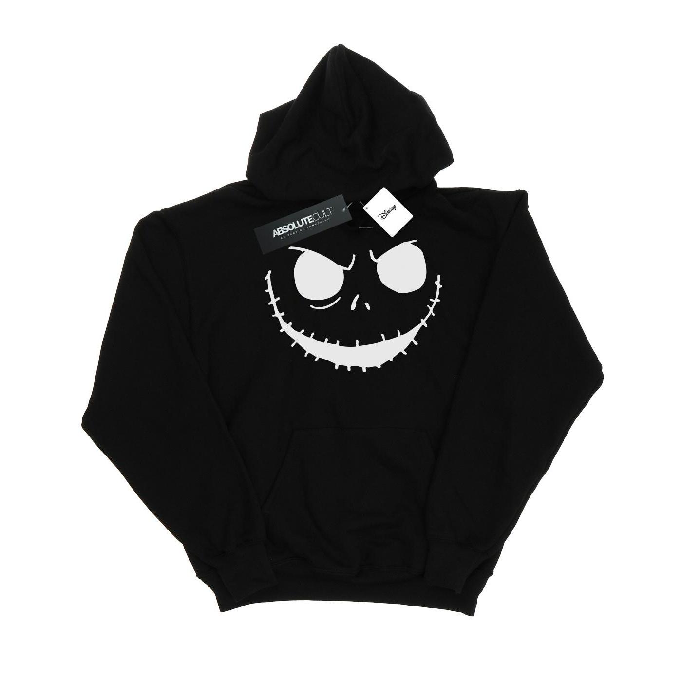 Disney Heren Nightmare Before Christmas Jack's Face Bold Hoodie (Zwart)