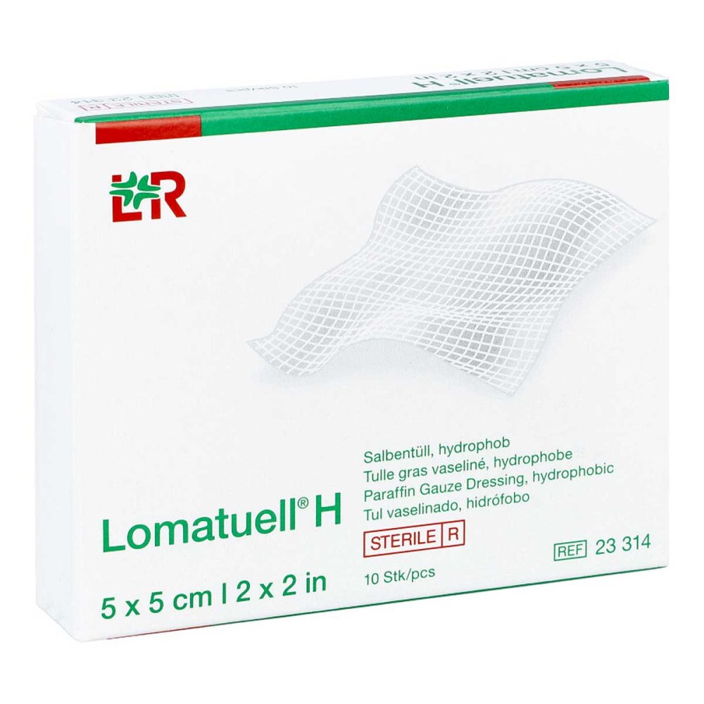 JUNEK Europ-Vertrieb GmbH Lomatuell H Salbentüll 5x5 cm 01908204