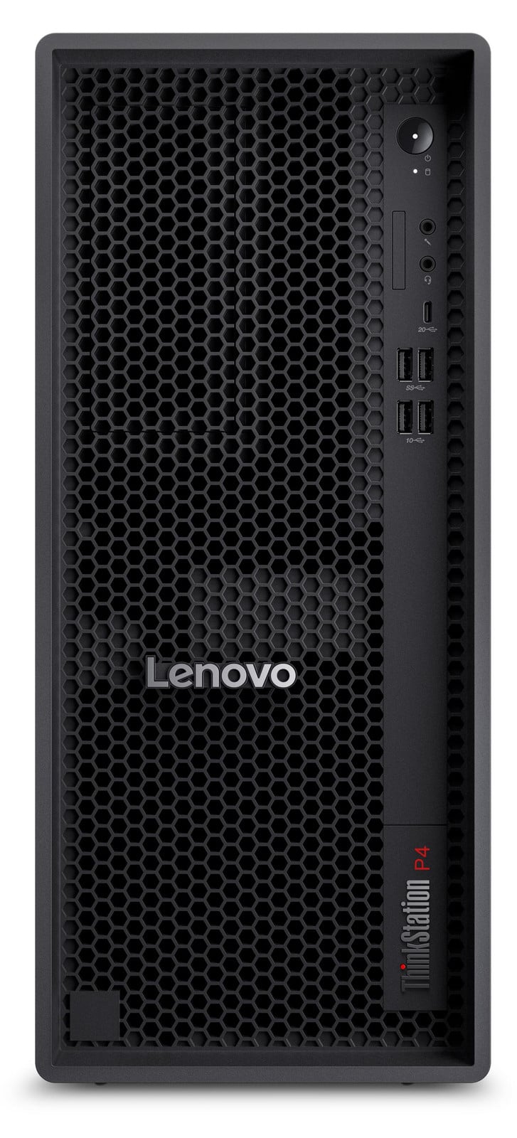 Lenovo ThinkStation P4 Tower met AMD Ryzen 7 PRO 9755, 64 GB RAM, 1 TB SSD en AMD Radeon grafische kaart, Windows 11 Pro