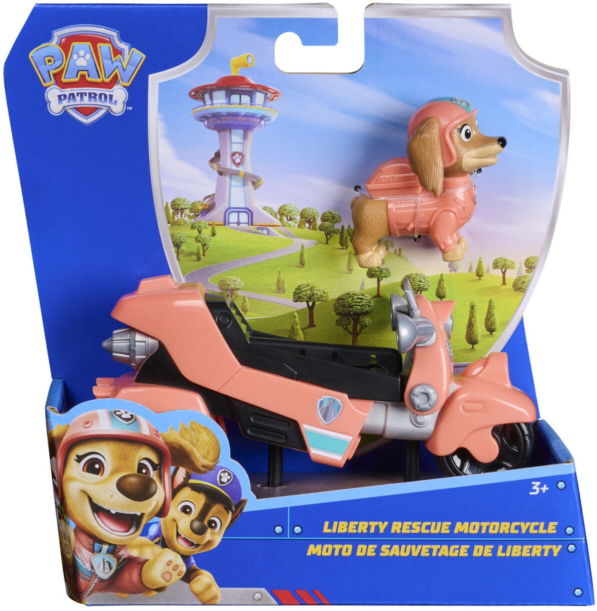 PAW Patrol Liberty Rescue Motorcycle with Figure by Spin Master - Includes Liberty Collectible Figure